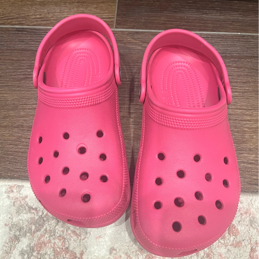 Dark Pink Crocs